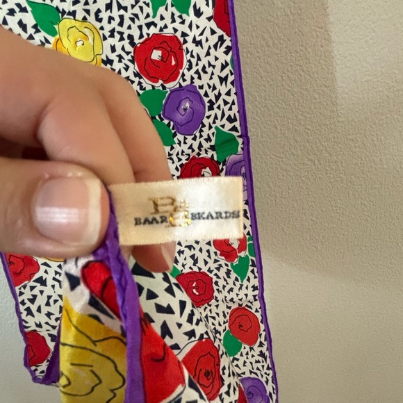 Vintage Baar & Beards Silk Floral Scarf - Picture 5 of 7